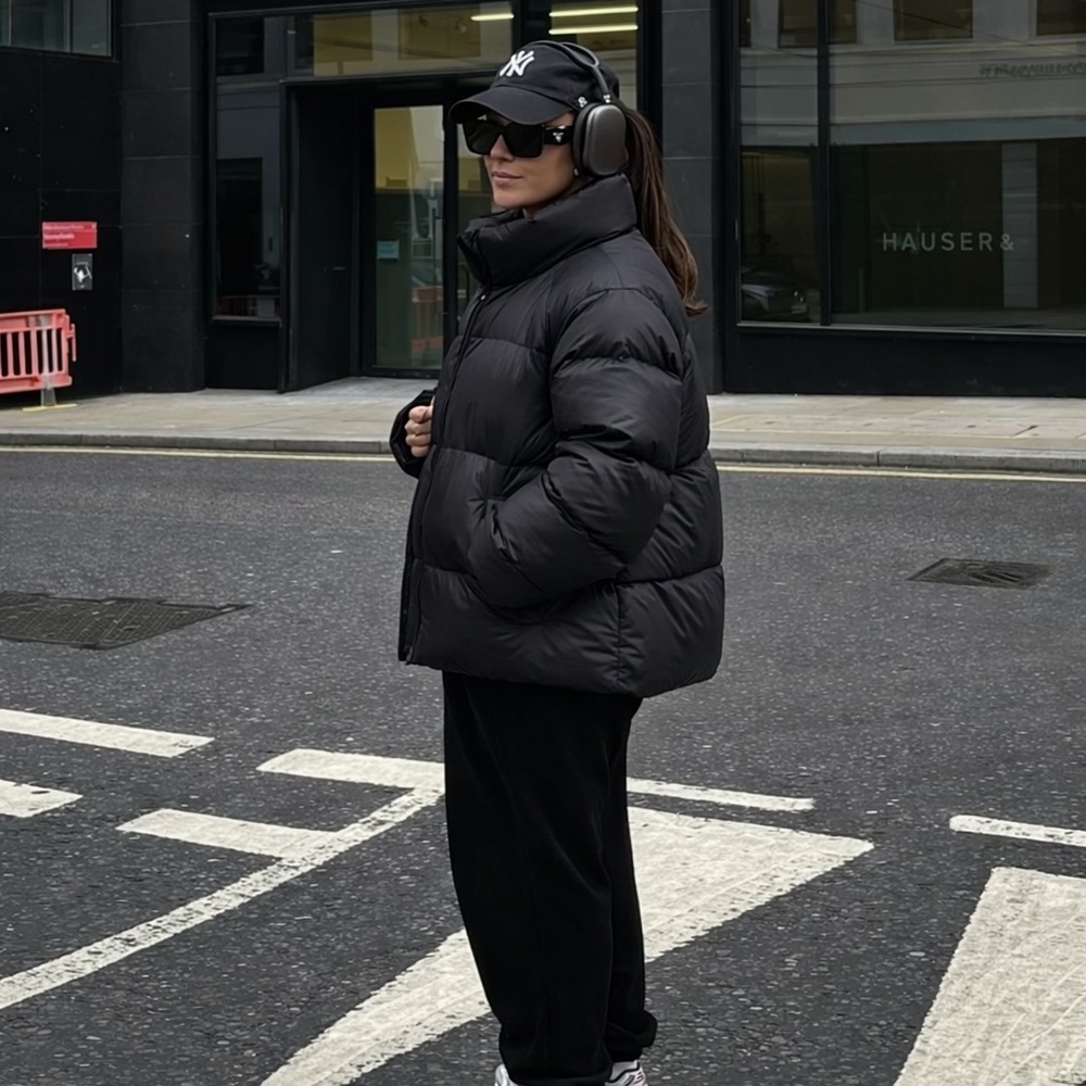 Women's Black Puffer Jacket